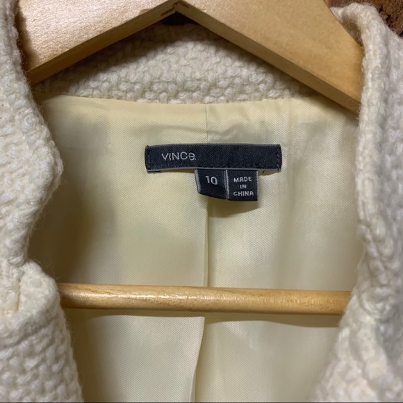 Vince Cream Woolblend Boucher Military Blazer Coat - Picture 9 of 13